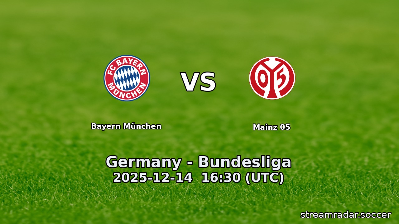 Bayern München vs Mainz 05
