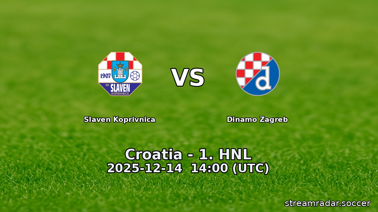 Slaven Koprivnica vs Dinamo Zagreb