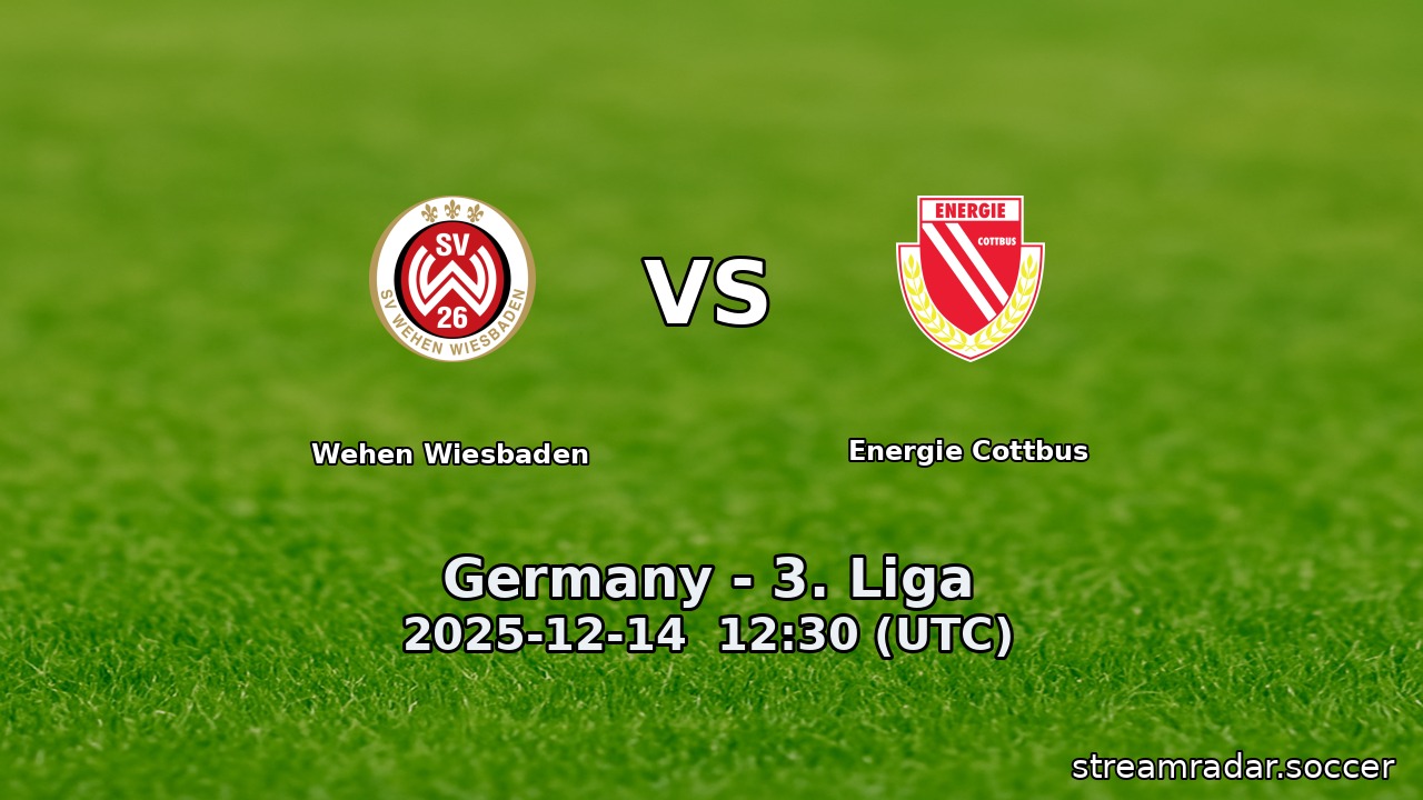 Wehen Wiesbaden vs Energie Cottbus