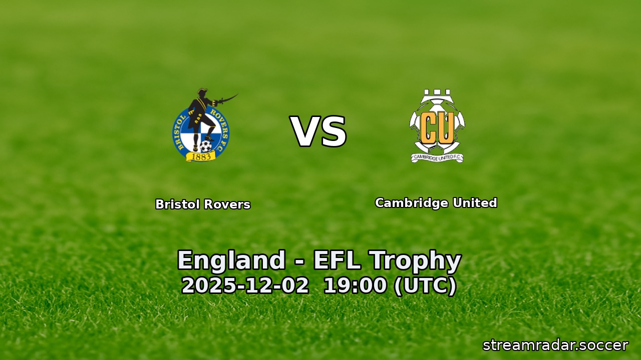 Bristol Rovers vs Cambridge United
