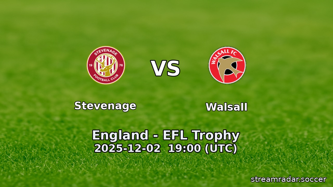 Stevenage vs Walsall
