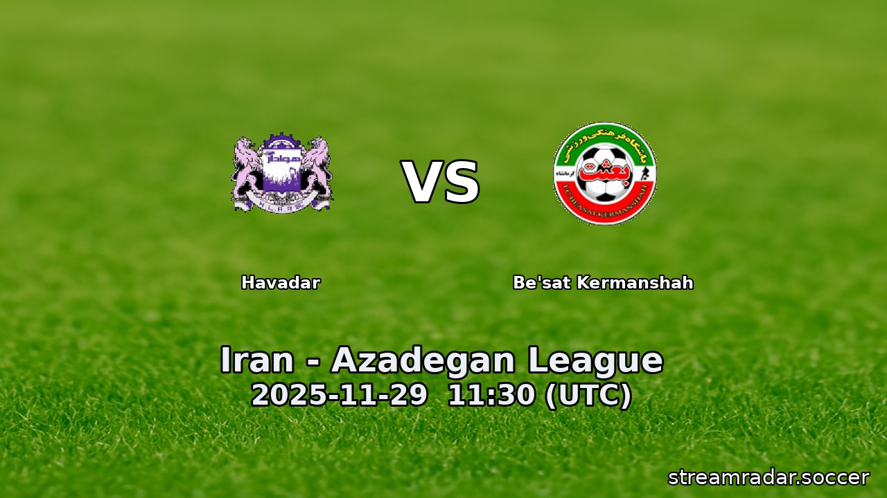 Havadar vs Be'sat Kermanshah