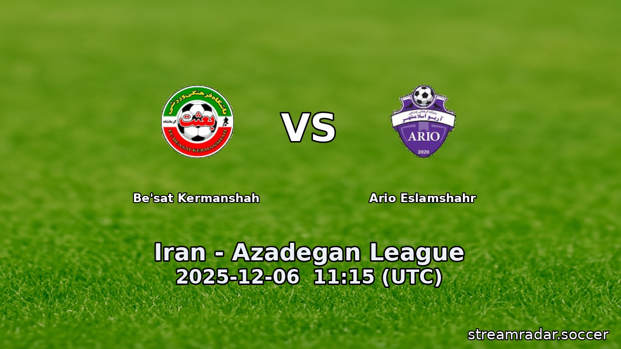 Be'sat Kermanshah vs Ario Eslamshahr