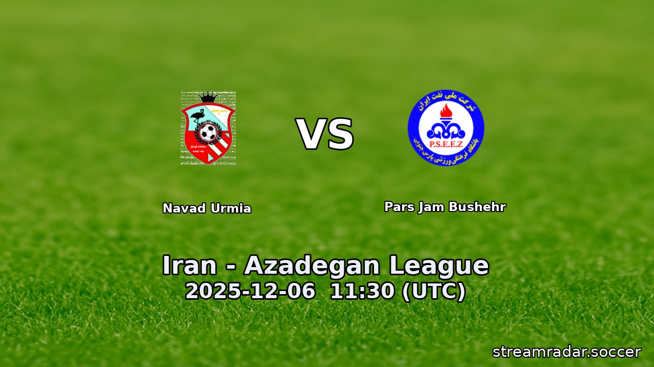Navad Urmia vs Pars Jam Bushehr