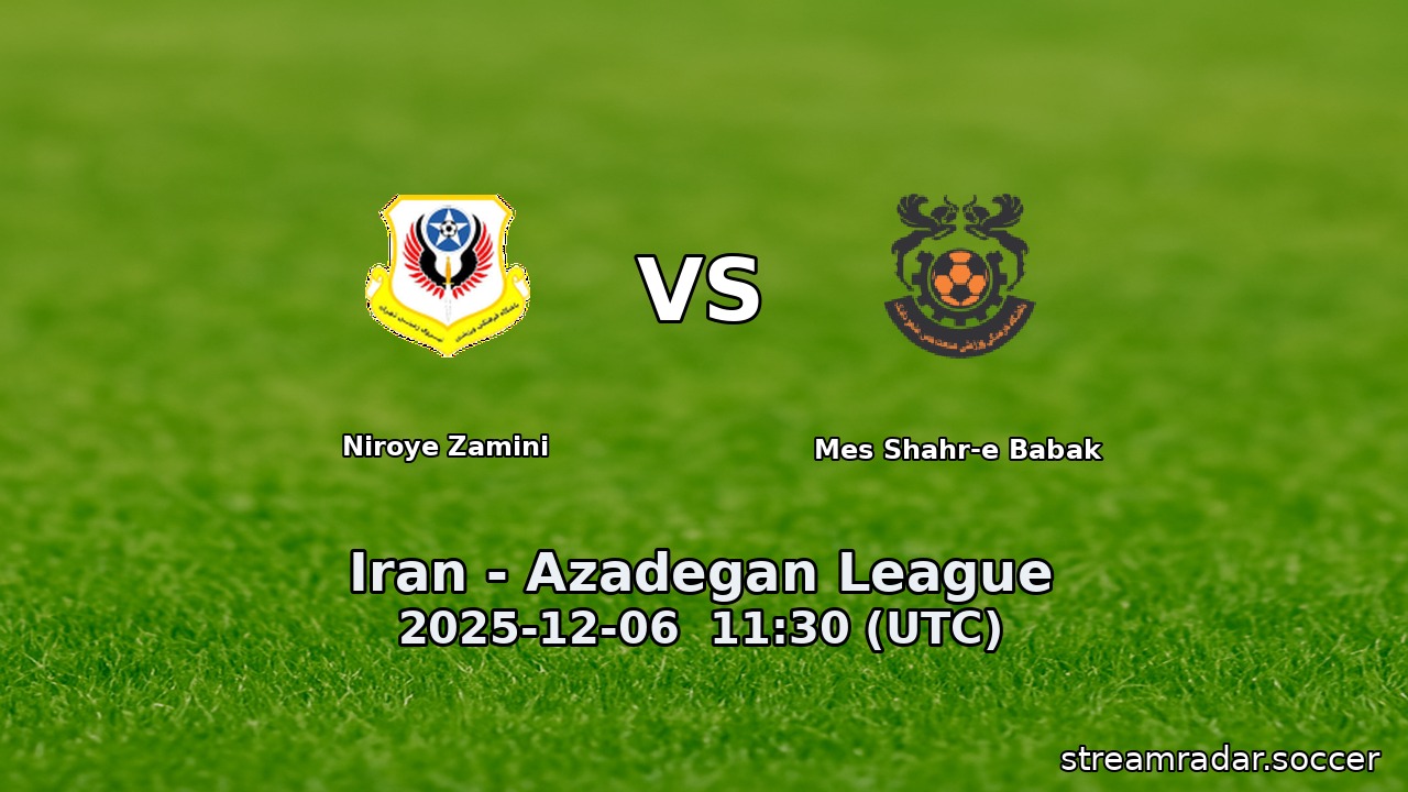 Niroye Zamini vs Mes Shahr-e Babak