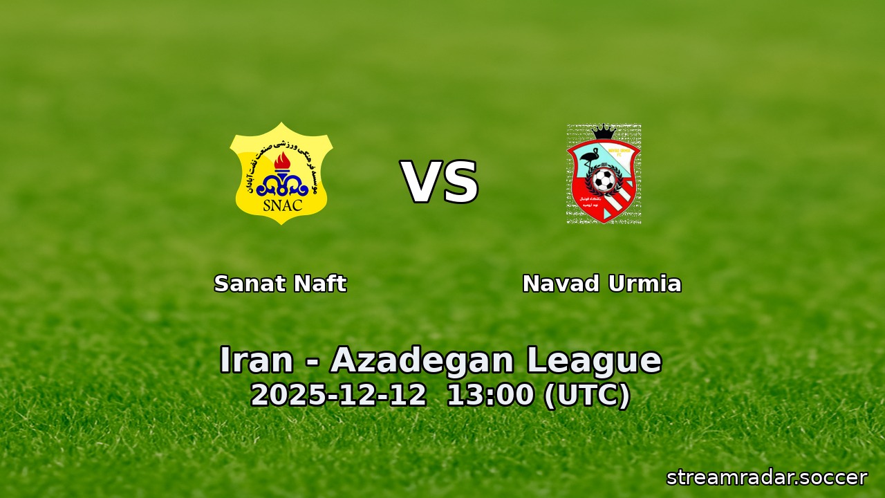 Sanat Naft vs Navad Urmia