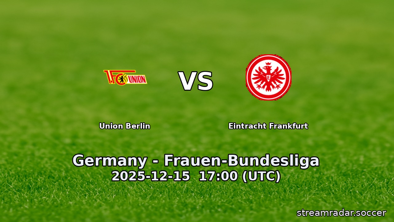 Union Berlin vs Eintracht Frankfurt