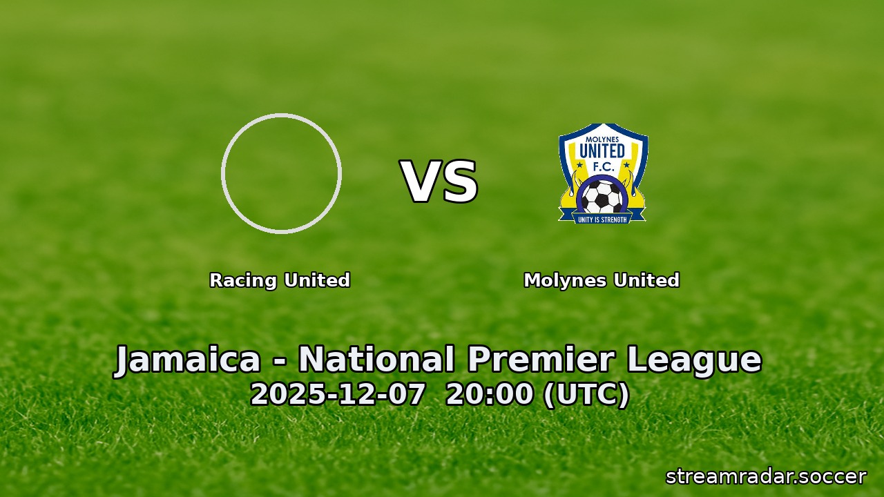 Racing United vs Molynes United