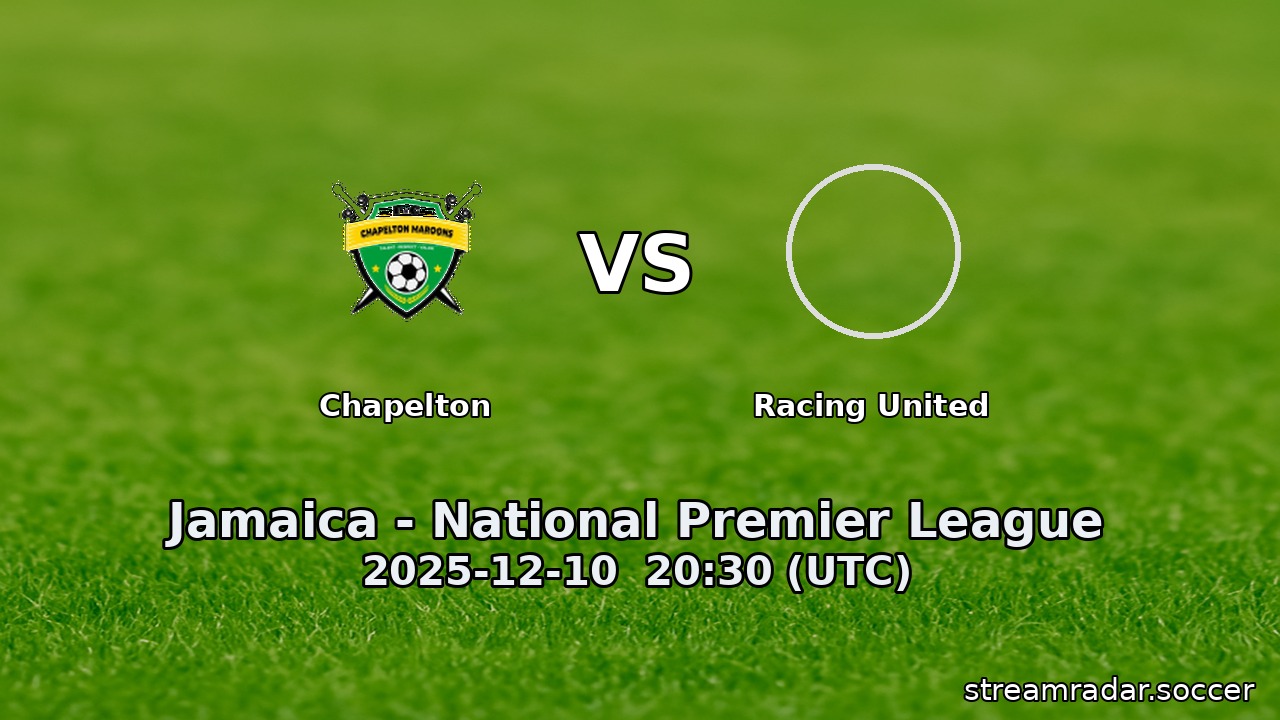 Chapelton vs Racing United