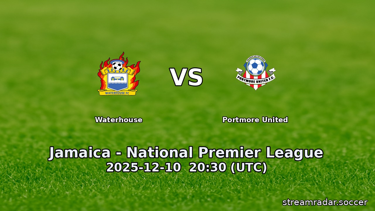 Waterhouse vs Portmore United