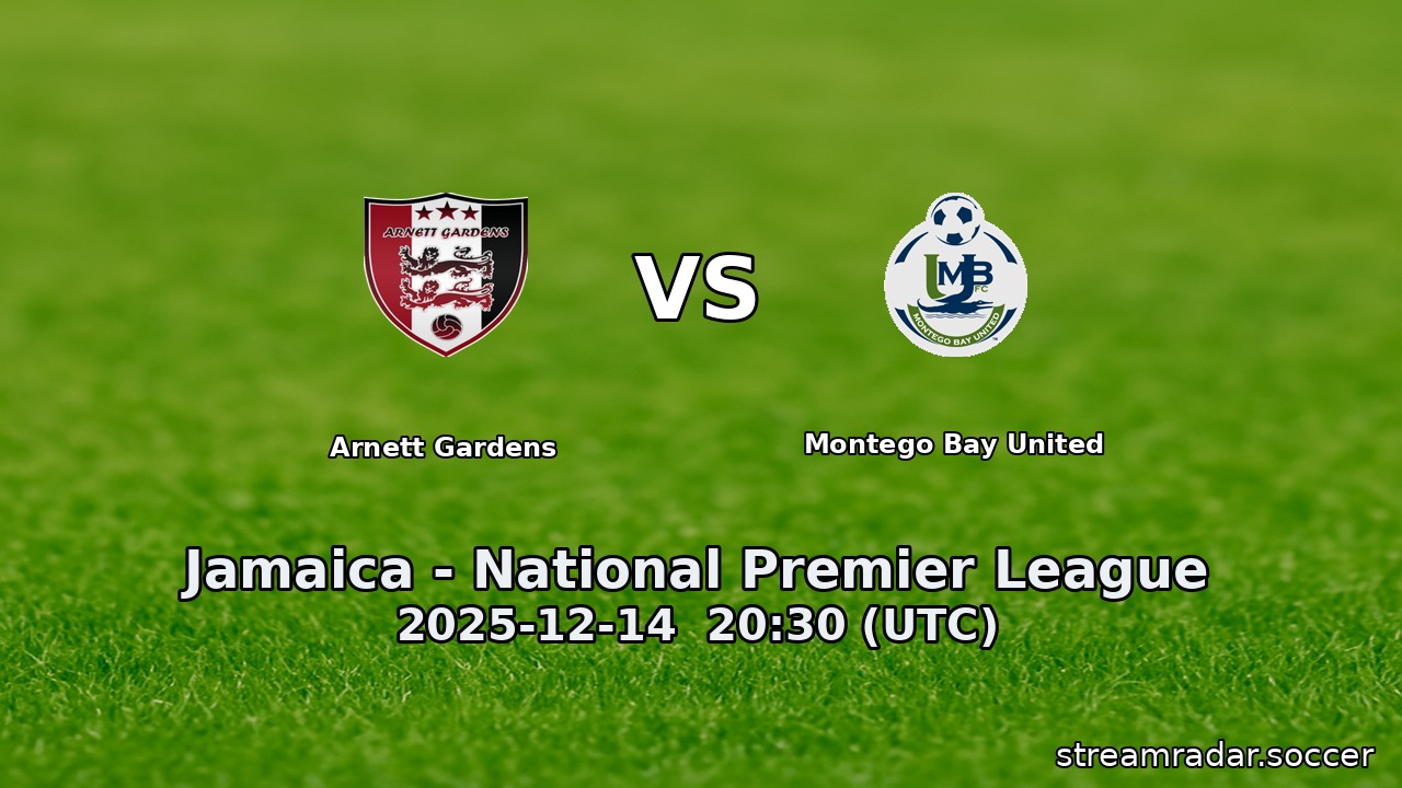 Arnett Gardens vs Montego Bay United