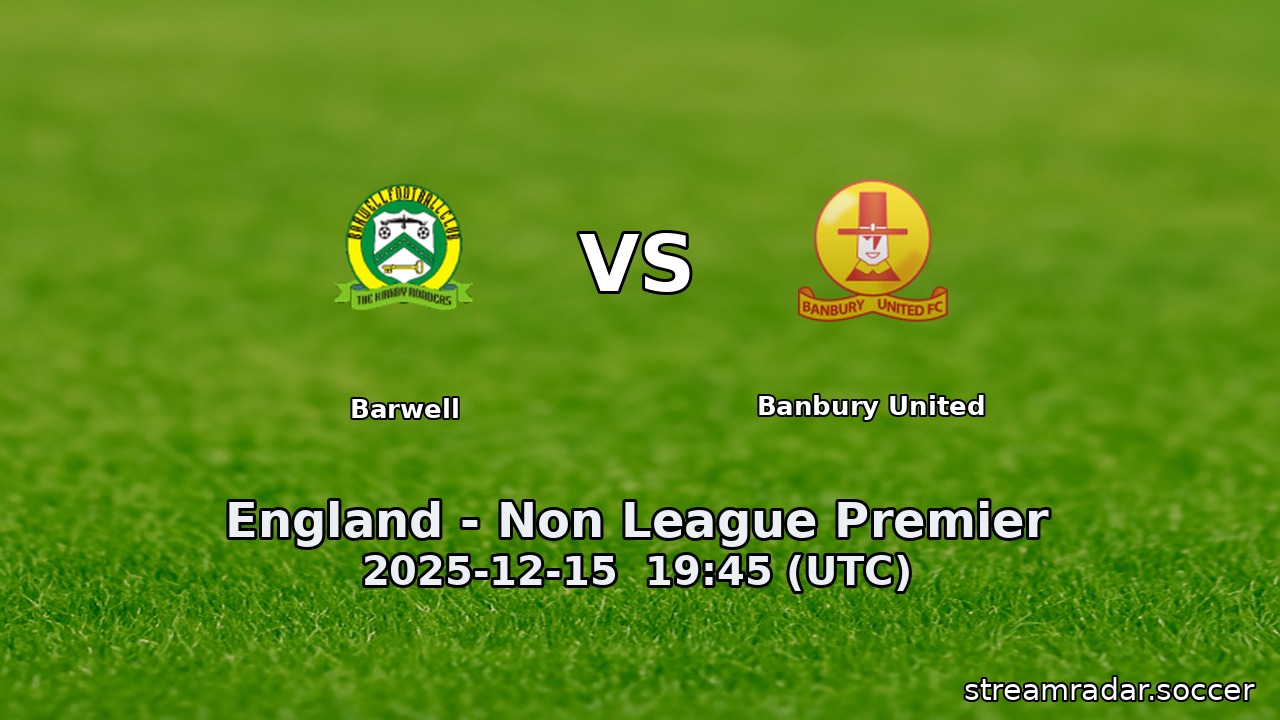 Barwell vs Banbury United