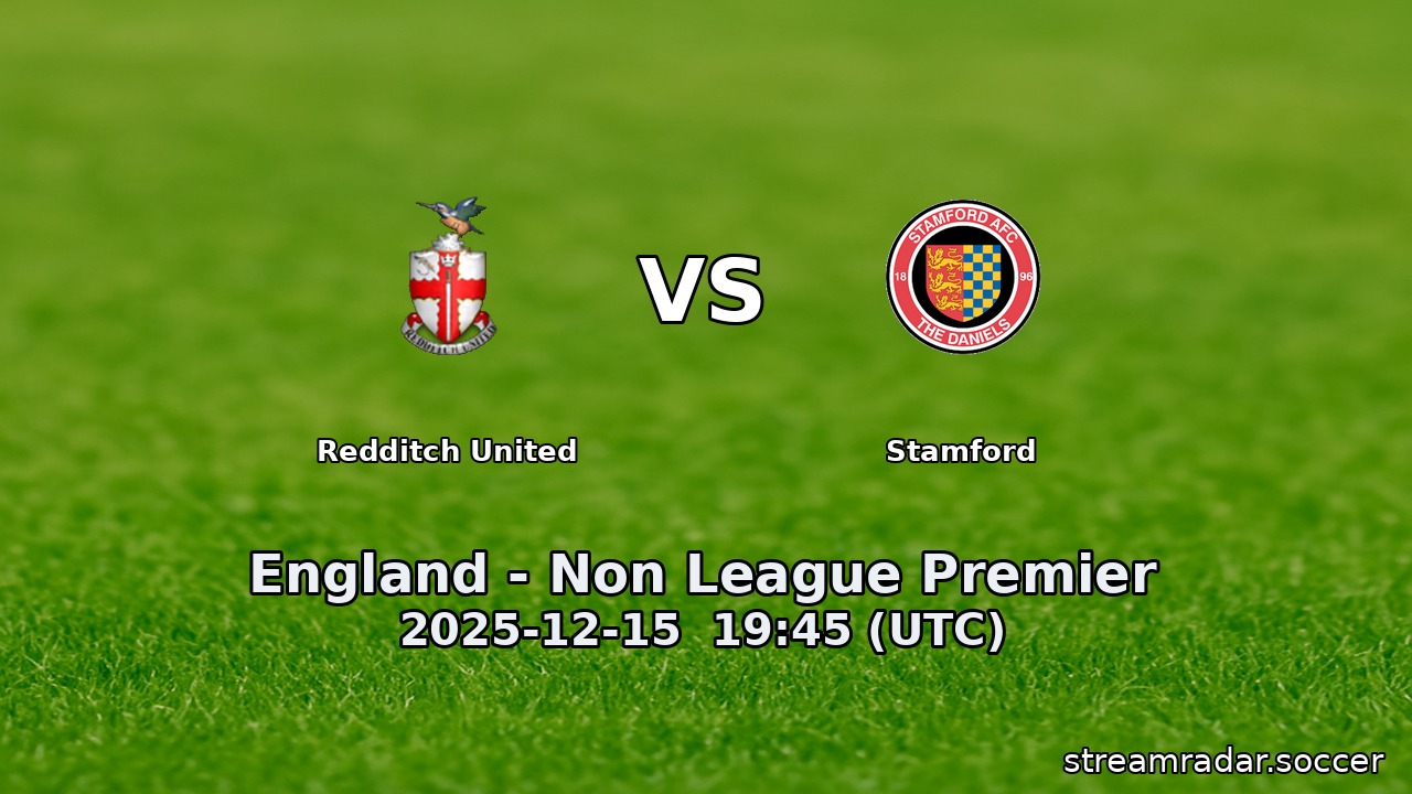 Redditch United vs Stamford