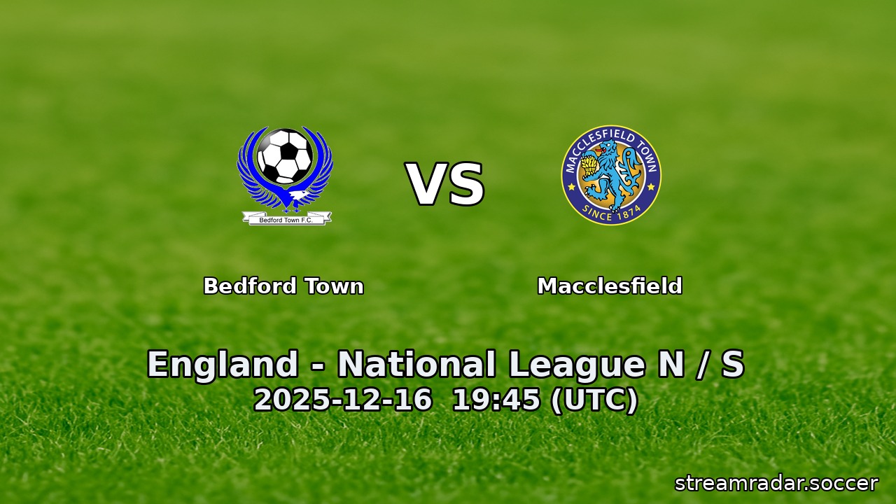 Bedford Town vs Macclesfield