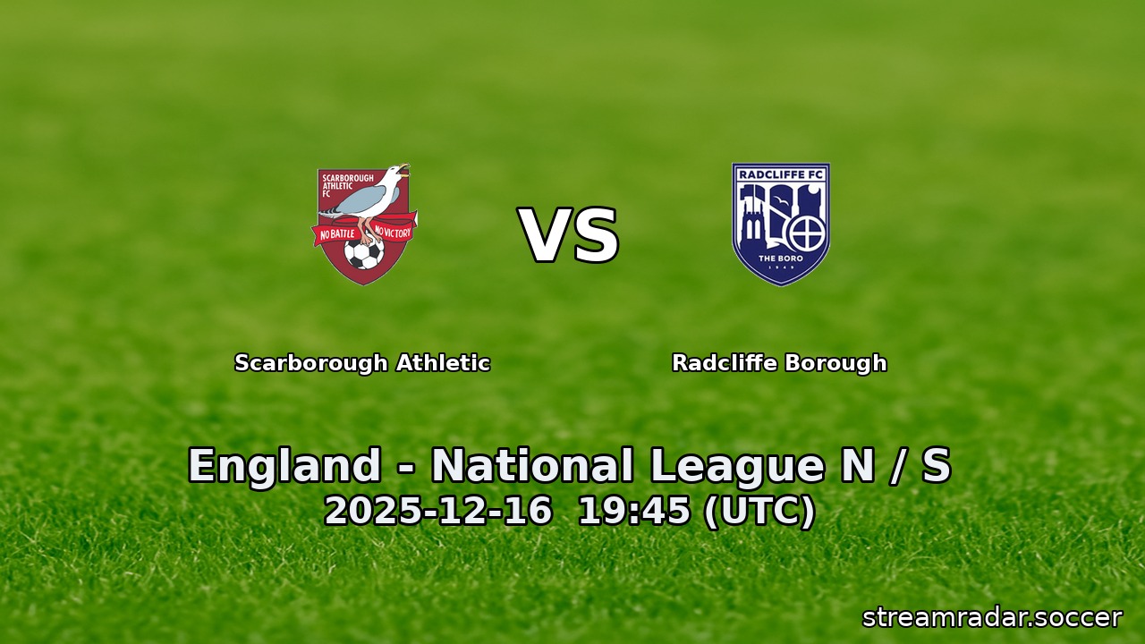 Scarborough Athletic vs Radcliffe Borough