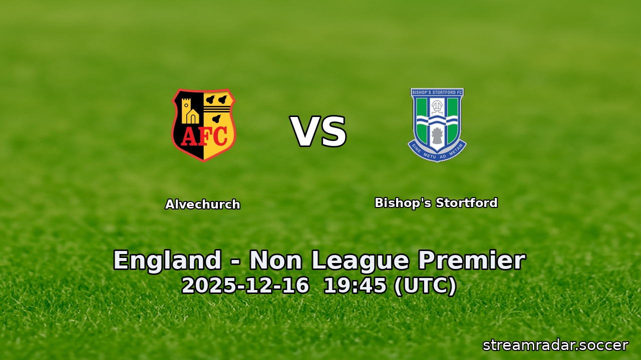 Alvechurch vs Bishop's Stortford