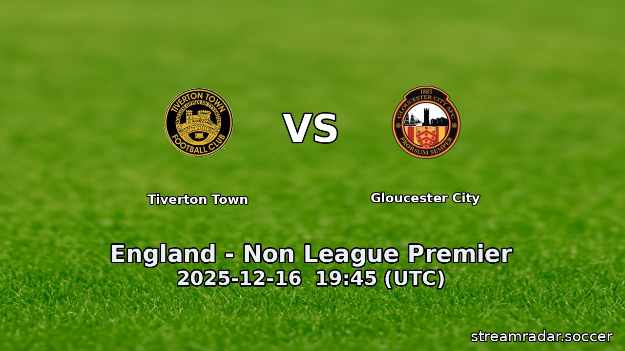 Tiverton Town vs Gloucester City