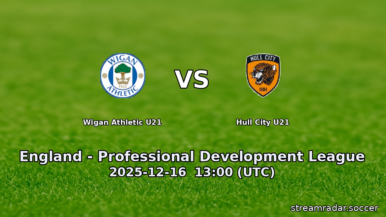 Wigan Athletic U21 vs Hull City U21