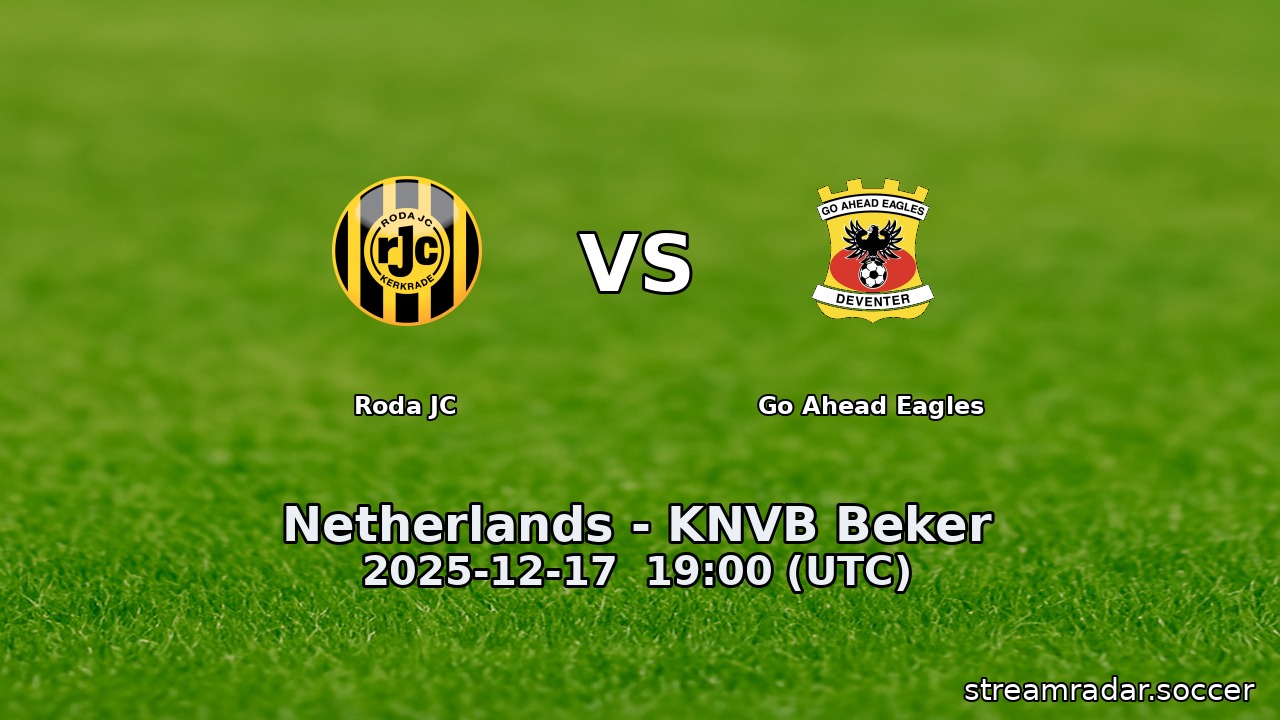 Roda JC vs Go Ahead Eagles