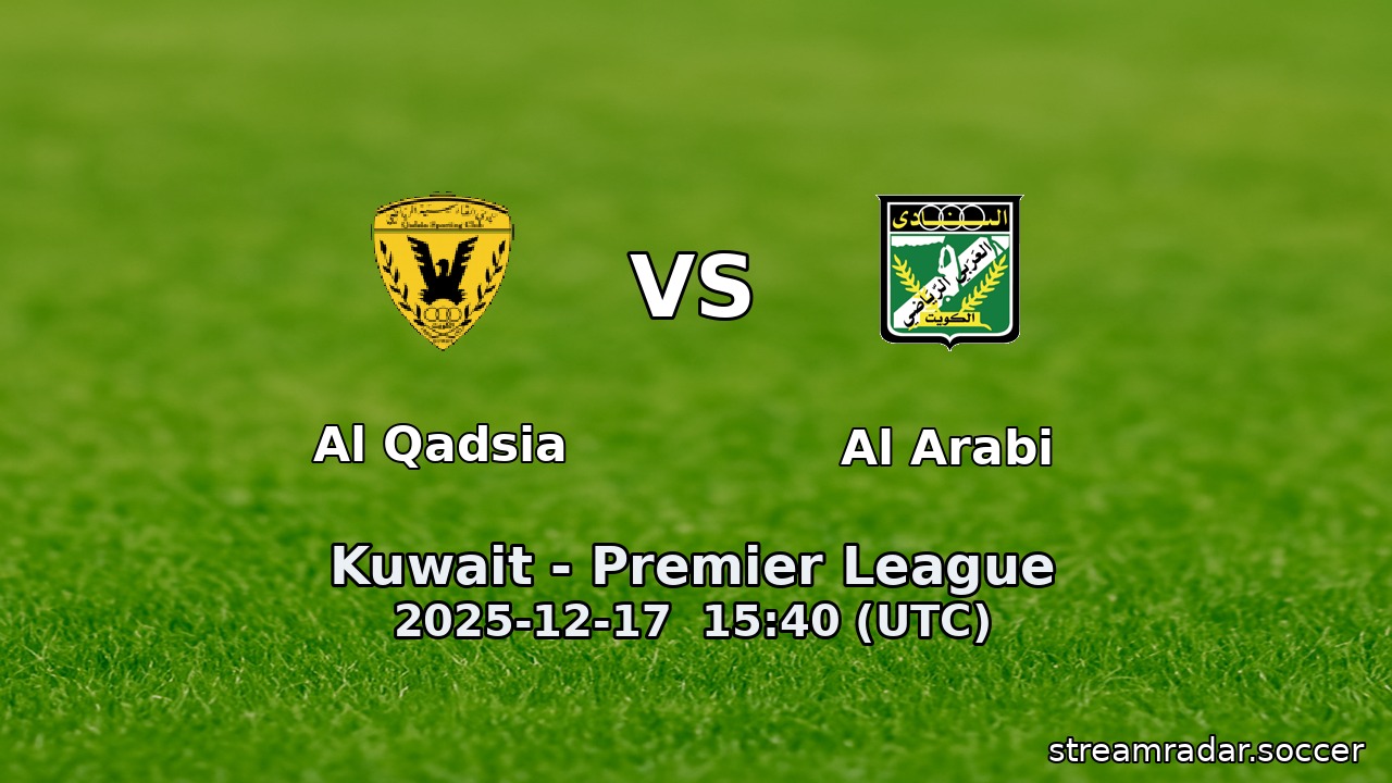 Al Qadsia vs Al Arabi