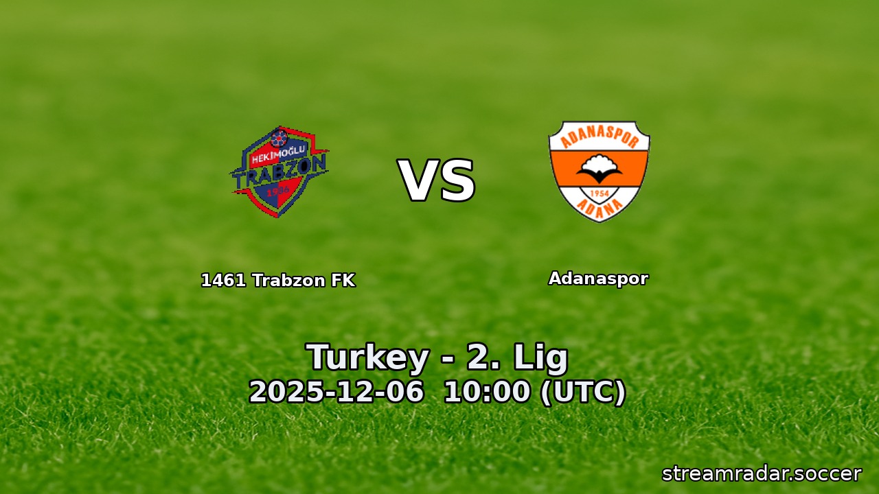 1461 Trabzon FK vs Adanaspor