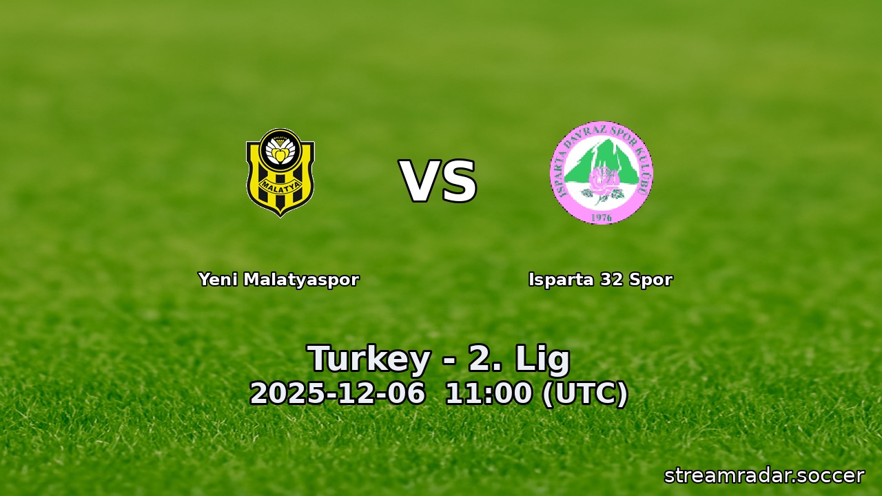 Yeni Malatyaspor vs Isparta 32 Spor