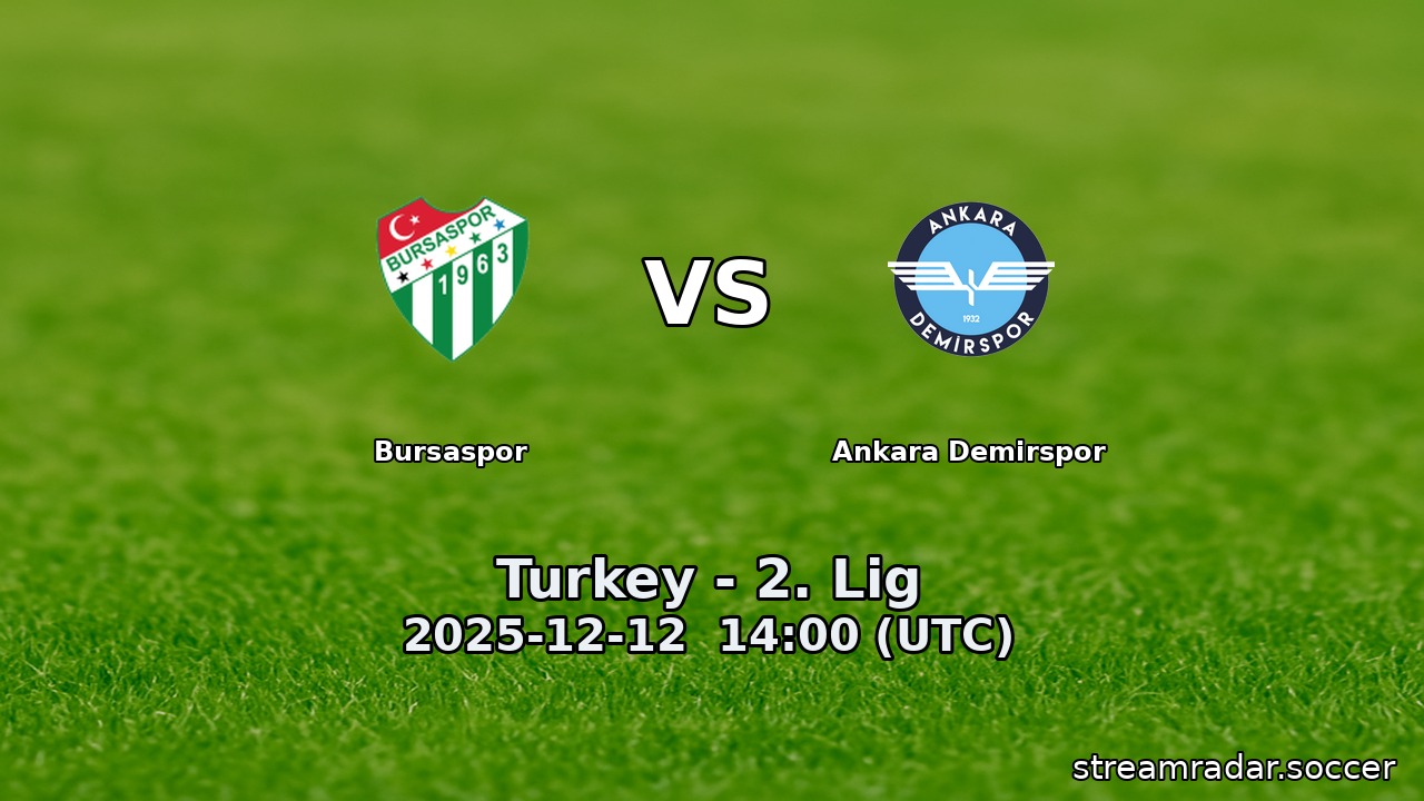 Bursaspor vs Ankara Demirspor