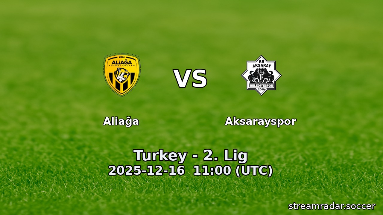 Aliağa vs Aksarayspor