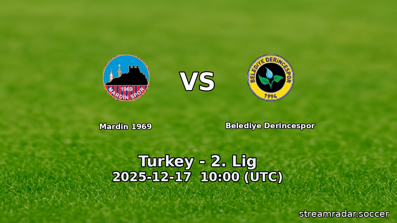 Mardin 1969 vs Belediye Derincespor