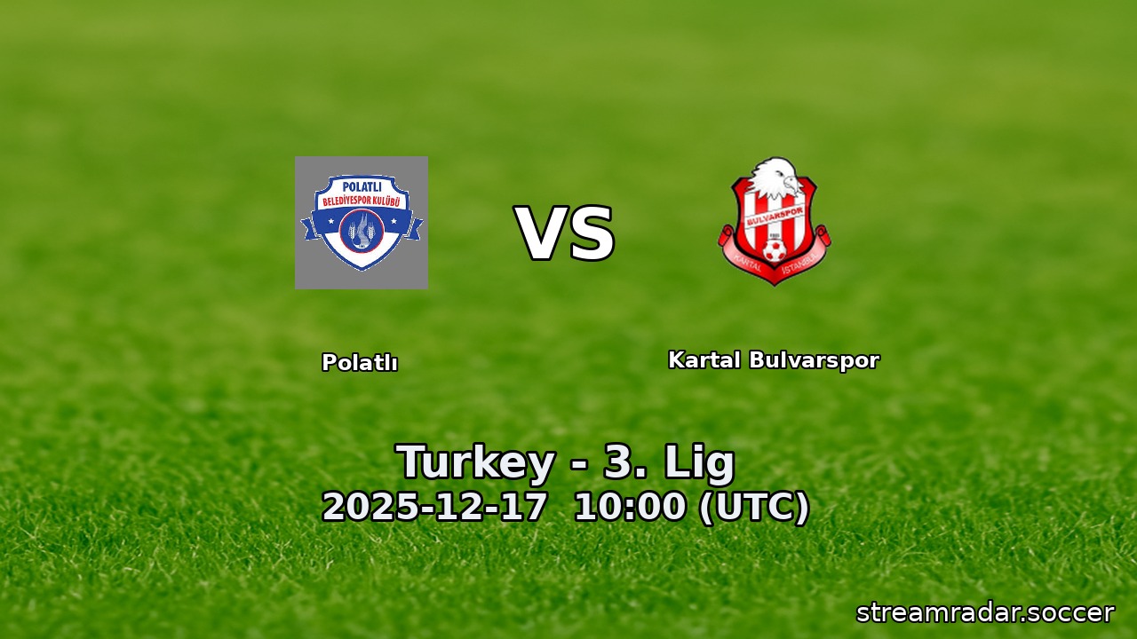 Polatlı vs Kartal Bulvarspor