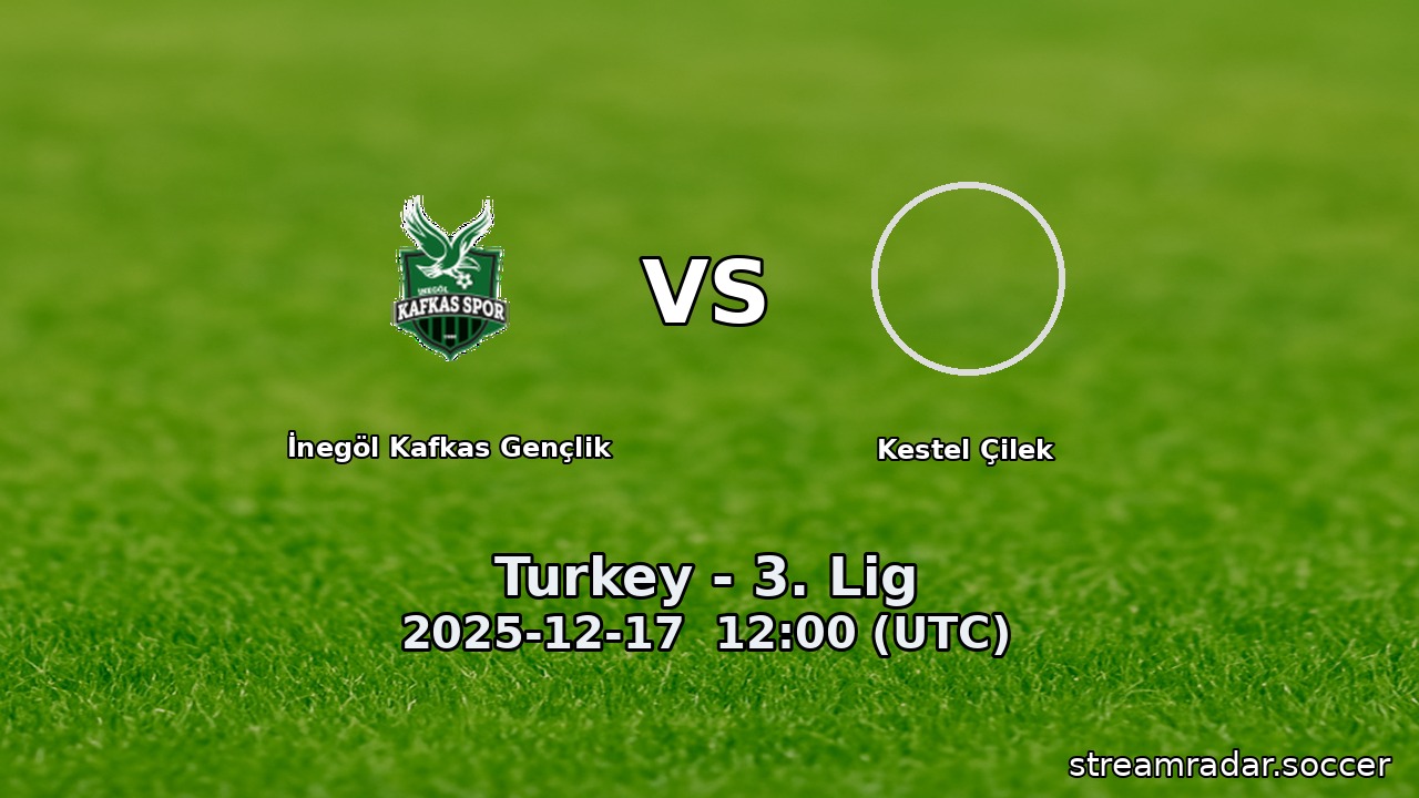 İnegöl Kafkas Gençlik vs Kestel Çilek