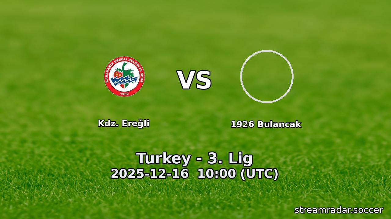 Kdz. Ereğli vs 1926 Bulancak