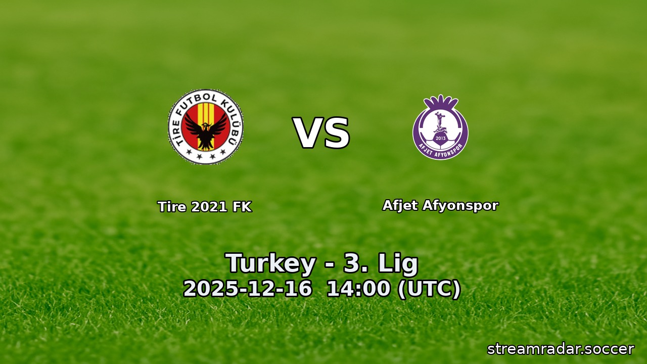 Tire 2021 FK vs Afjet Afyonspor