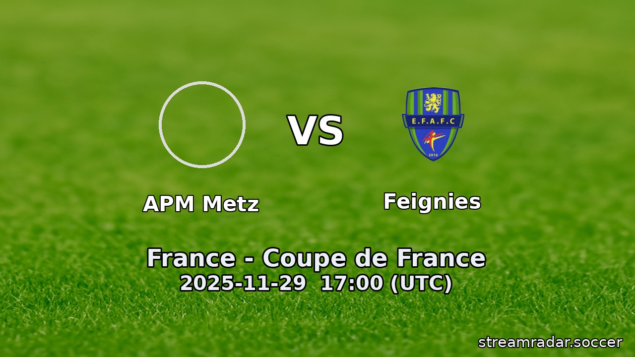 APM Metz vs Feignies