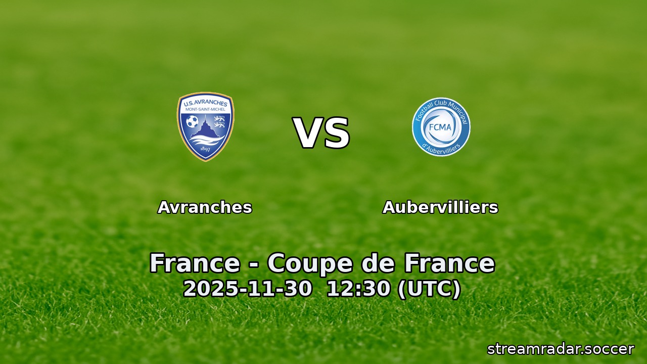 Avranches vs Aubervilliers