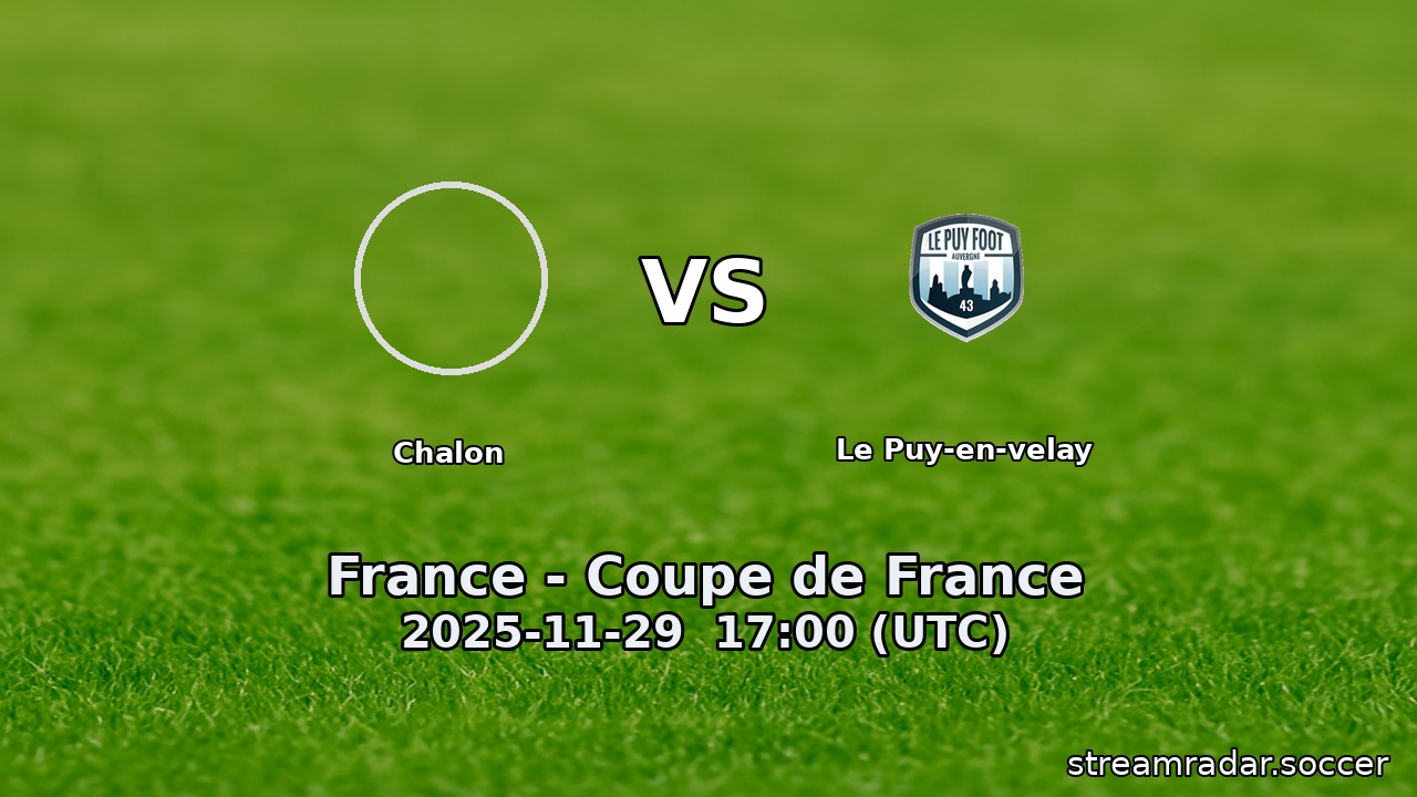 Chalon vs Le Puy-en-velay