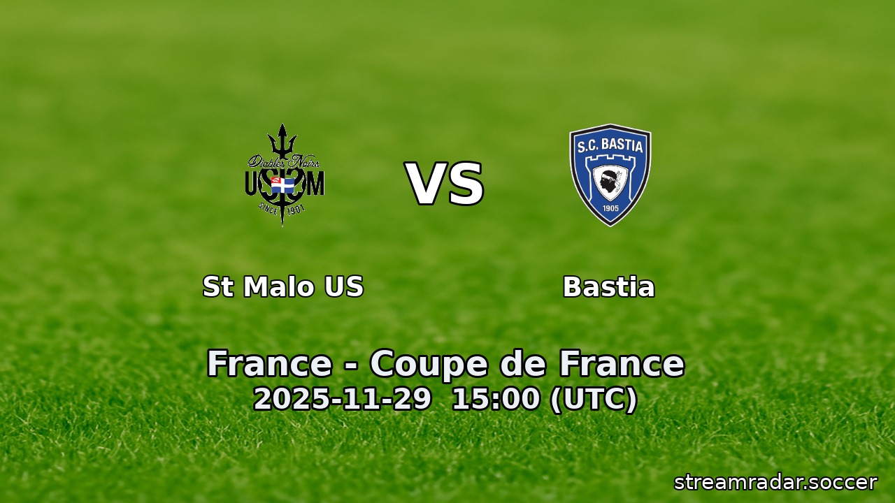 St Malo US vs Bastia