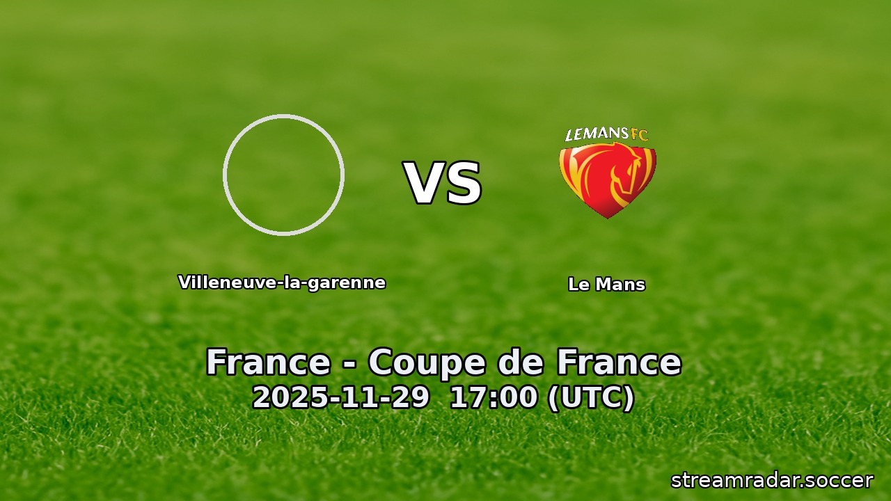 Villeneuve-la-garenne vs Le Mans