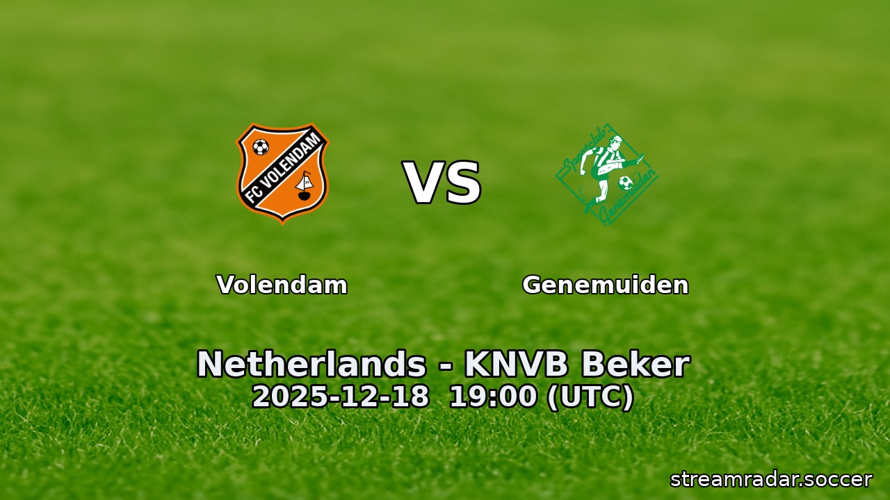 Volendam vs Genemuiden