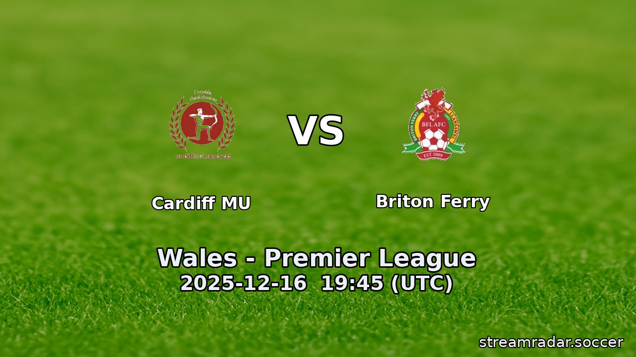 Cardiff MU vs Briton Ferry