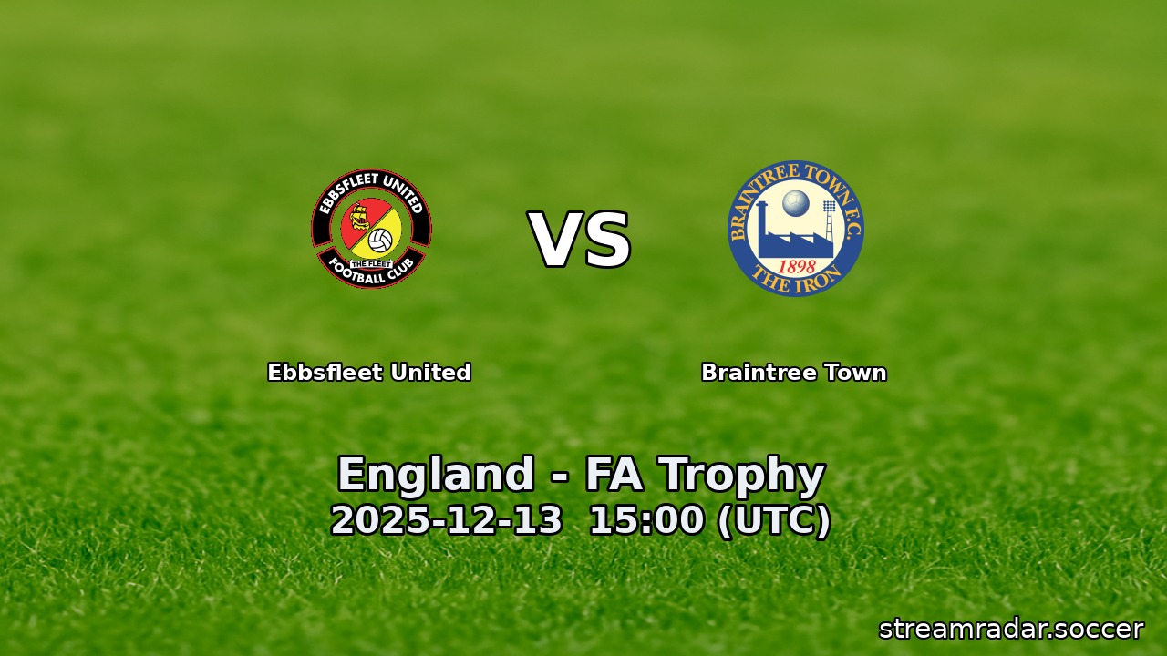 Ebbsfleet United vs Braintree Town
