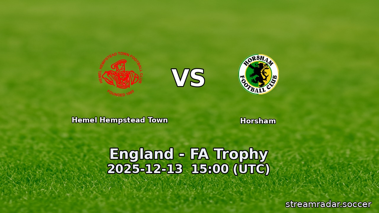Hemel Hempstead Town vs Horsham