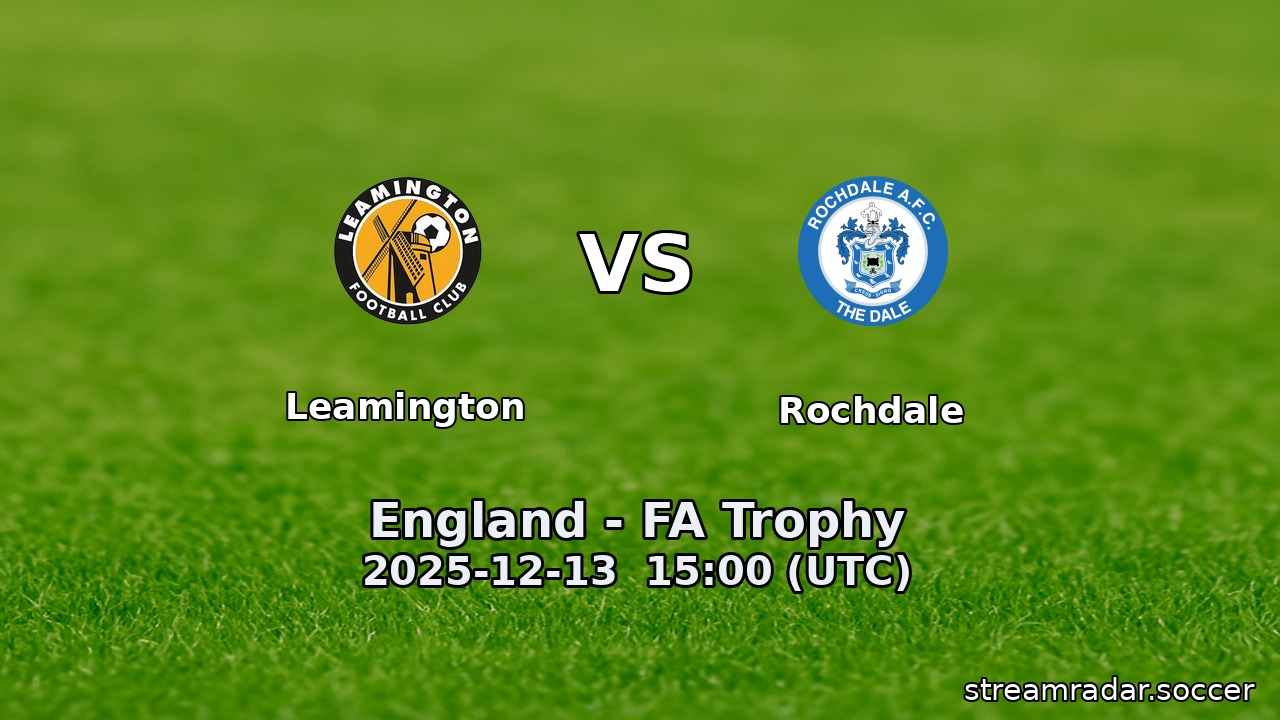 Leamington vs Rochdale