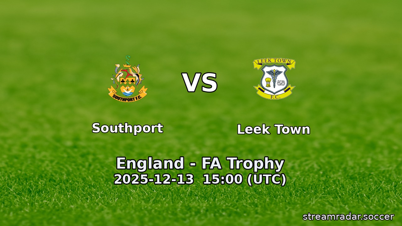 Southport vs Leek Town