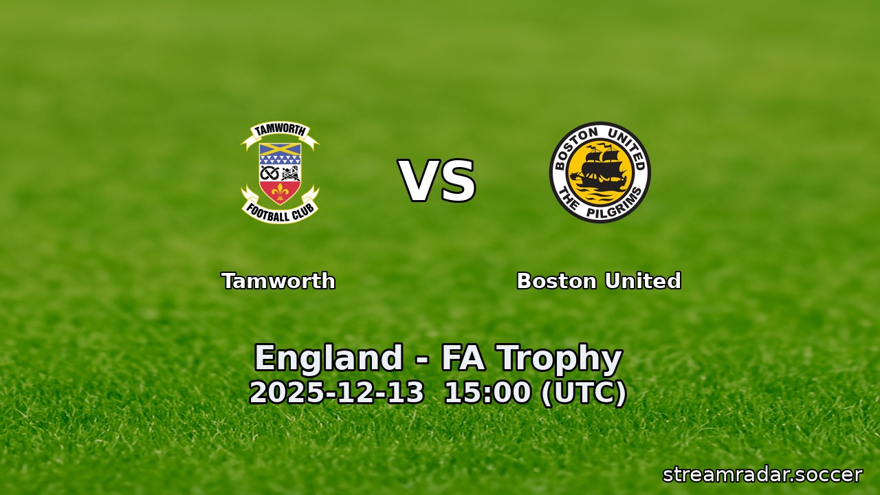 Tamworth vs Boston United