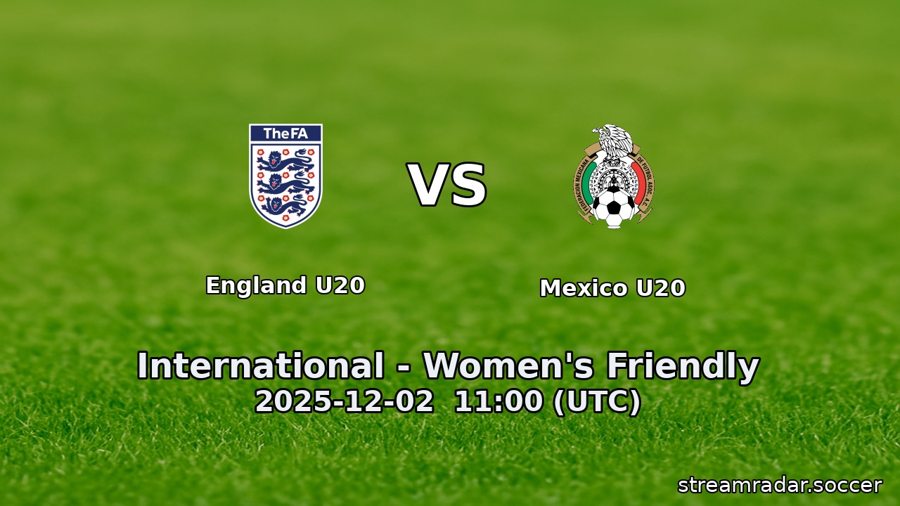 England U20 vs Mexico U20