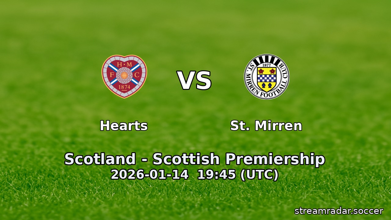 Hearts vs St. Mirren