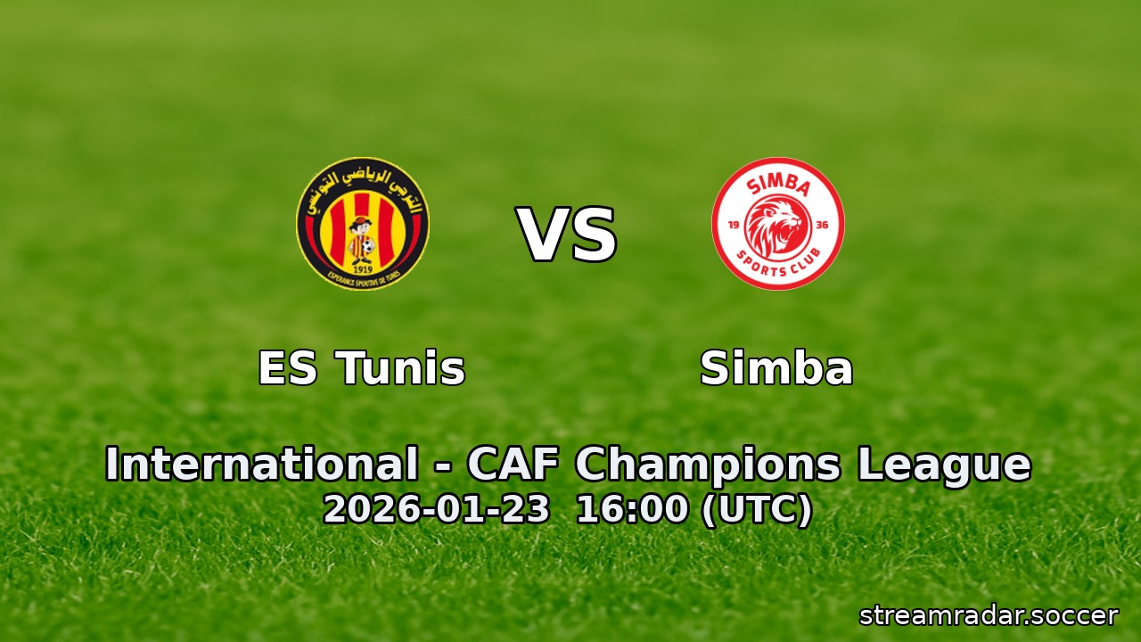 ES Tunis vs Simba
