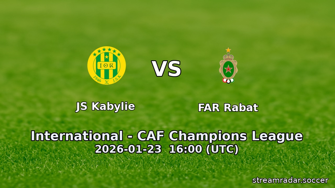 JS Kabylie vs FAR Rabat