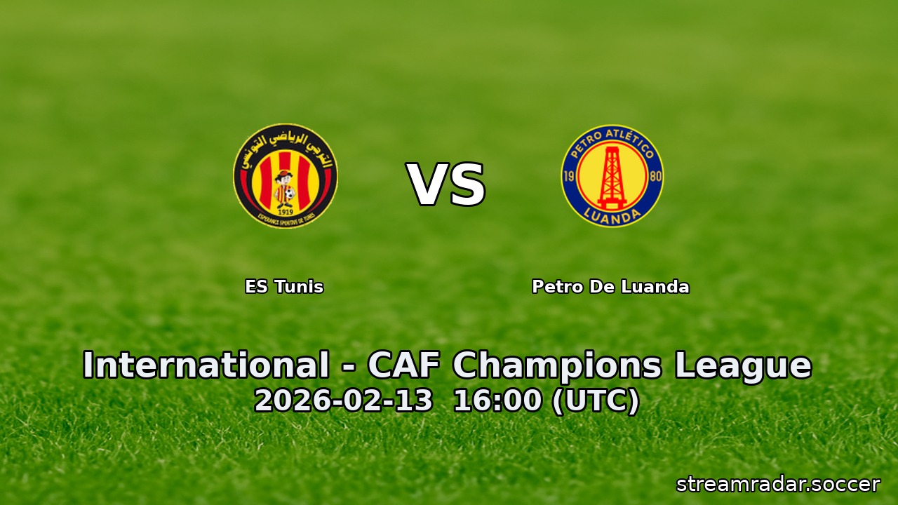 ES Tunis vs Petro De Luanda